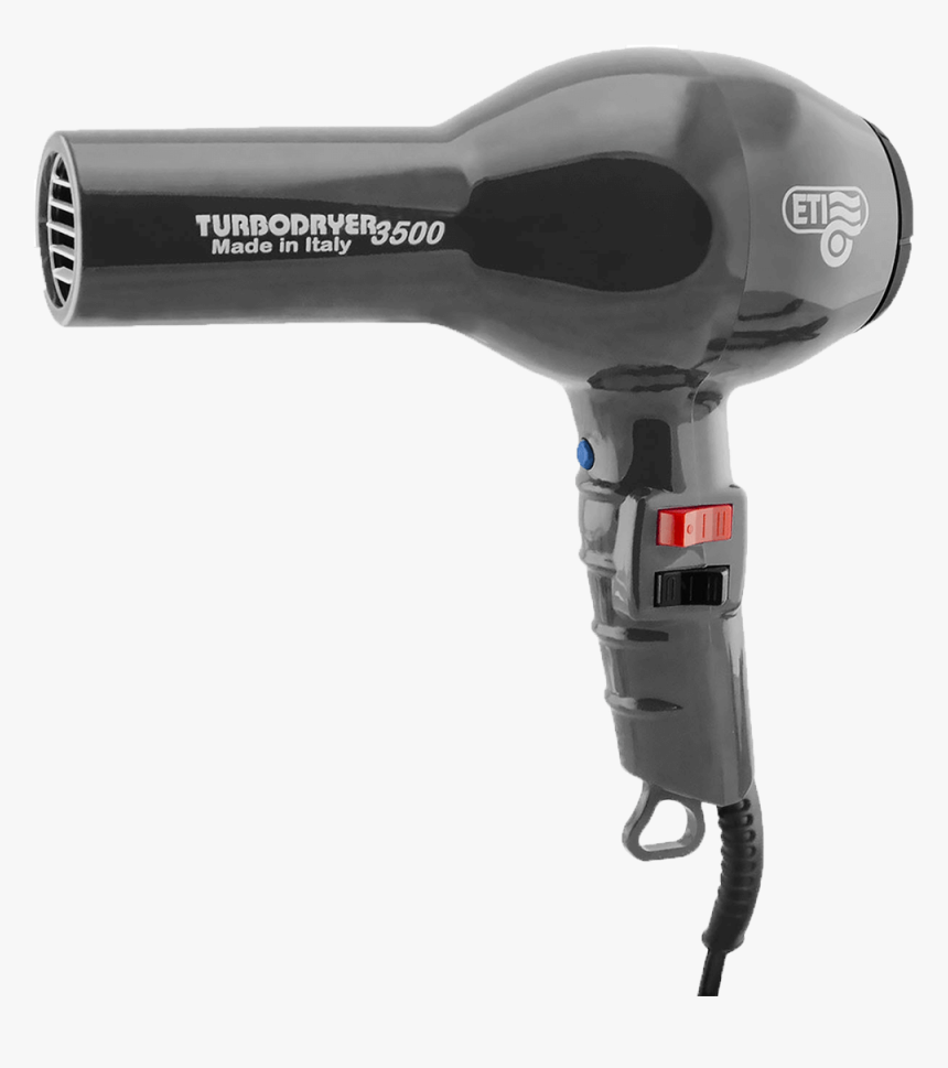 Eti Turbodryer 3500 Professional Hairdryer Gunmetal - Hair Dryer, HD Png Download, Free Download