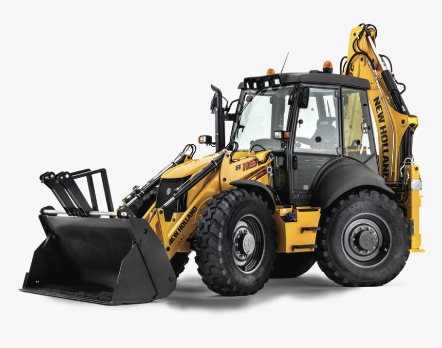 Excavator Clipart Loader - New Holland Backhoe Loader, HD Png Download, Free Download