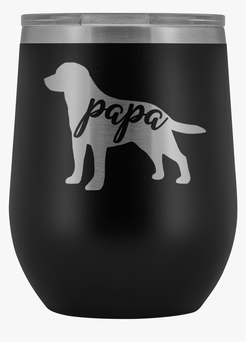 Labrador Retriever Papa Wine Tumbler With Lid, Lab - Companion Dog, HD Png Download, Free Download