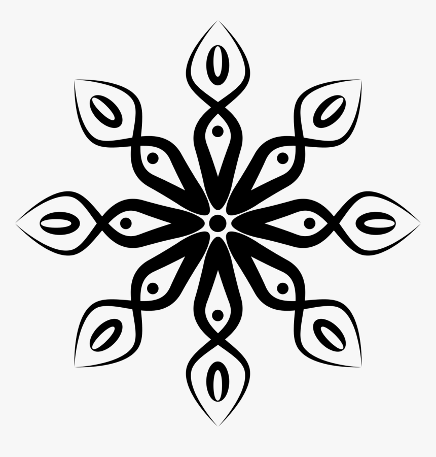 Black And White Symmetrical Designs, HD Png Download, Free Download