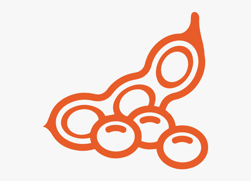 Sharkfarmer Icons Soybeans Orange - Illustration, HD Png Download, Free Download