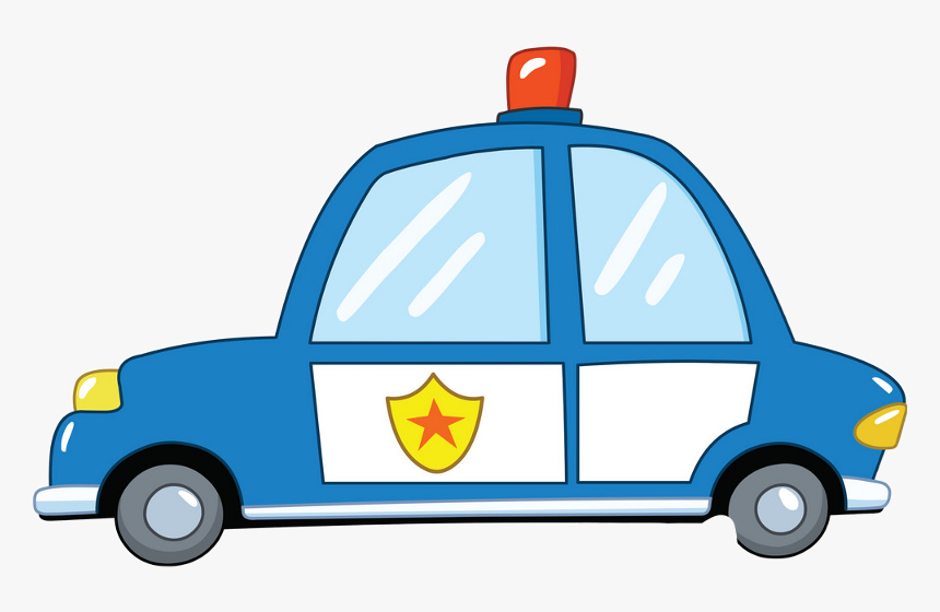 Police Car Cartoon Clipart , Png Download - Clipart Police Cars Cartoons, Transparent Png, Free Download