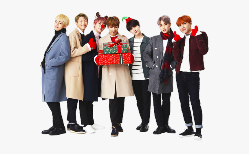 Christmas, Jin, And V Image - Bts Christmas Png, Transparent Png, Free Download