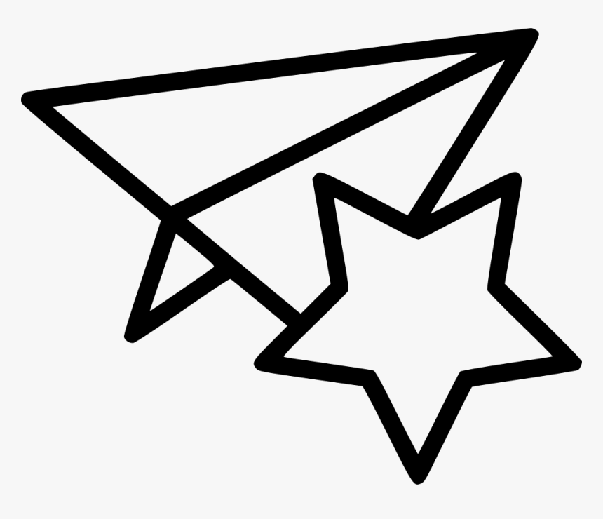 Bookmark Paper Aeroplane - Star And Crescent, HD Png Download, Free Download