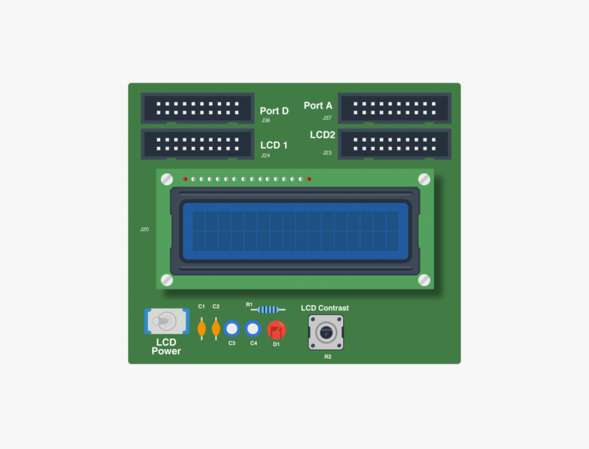 Character Lcd In Openlab - Display Device, HD Png Download, Free Download