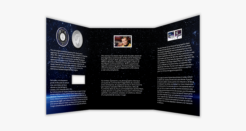 Coin And Stamp Set Star Trek Tm - Brochure, HD Png Download, Free Download