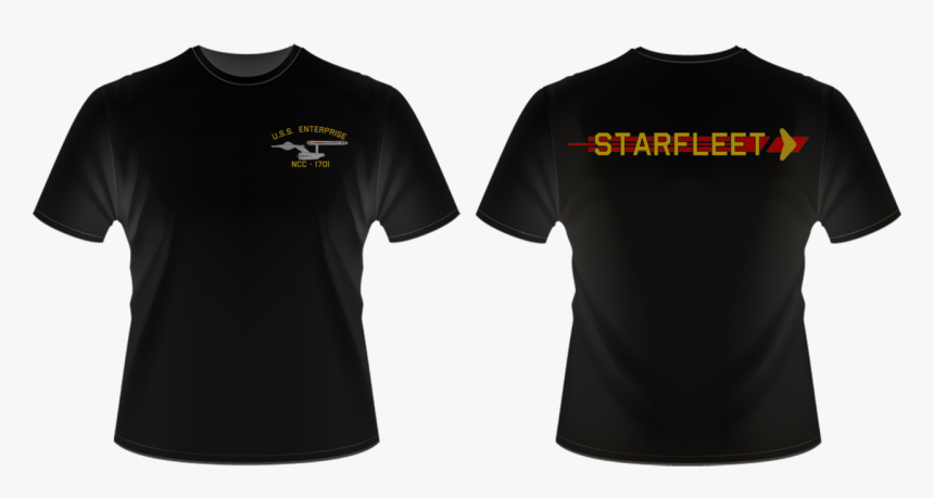 Factory Authentic 1464f 77880 Tos Uss Enterprise Crew - T Shirt Black, HD Png Download, Free Download