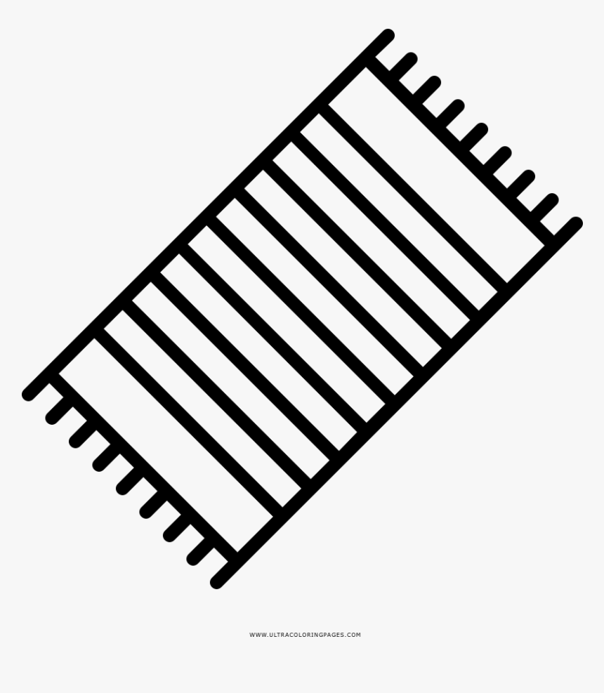 Rug Coloring Page Outline Image Of Mat, HD Png Download kindpng