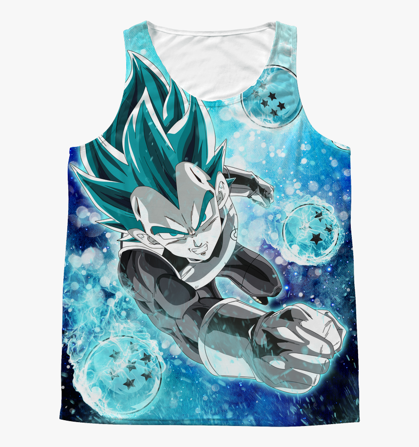 Vegeta Ssj Blue With Dragon Balls - Vegeta Ssj Blue T Shirt Aliexpress, HD Png Download, Free Download