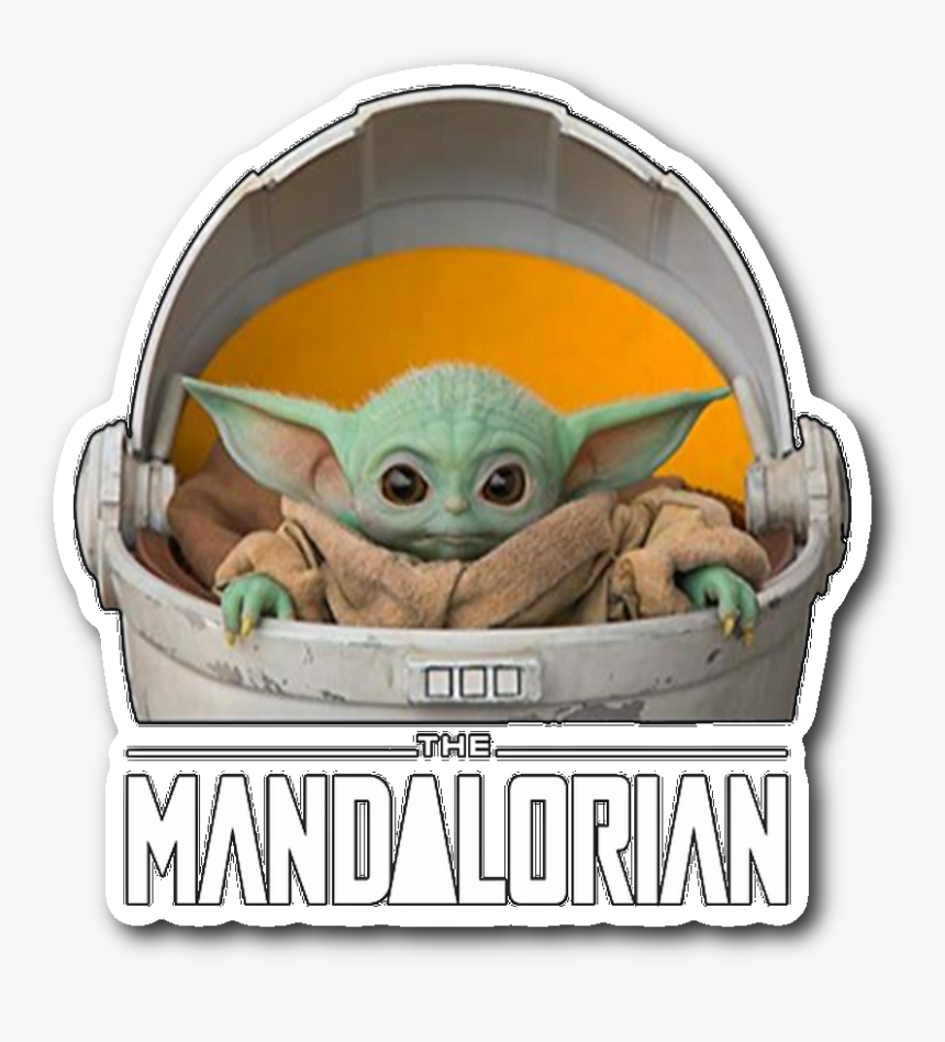 Baby Yoda Mandalorian Stickers, HD Png Download, Free Download