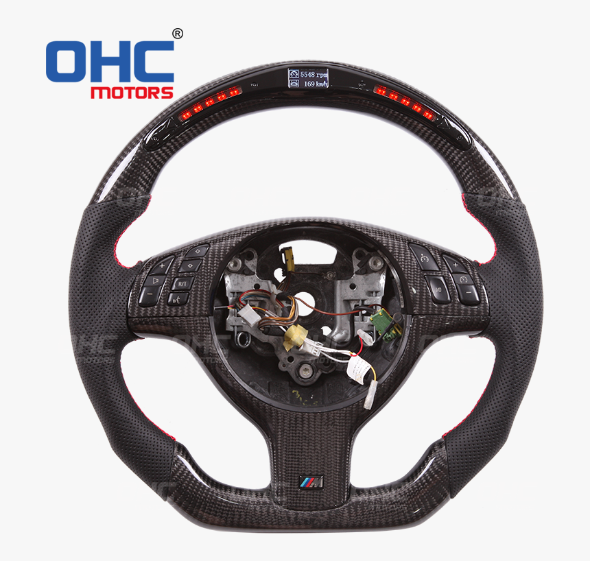 Led Display Steering Wheel Compatible For Bmw E46 3 - Ohc Led Steering Wheel Bmw, HD Png Download, Free Download