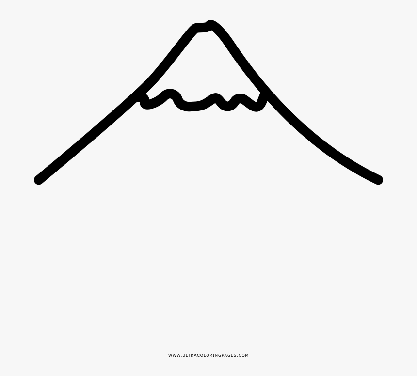 Mount Fuji Coloring Page, HD Png Download, Free Download