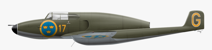 Saab A 21r Trainer - J 21 R, HD Png Download, Free Download