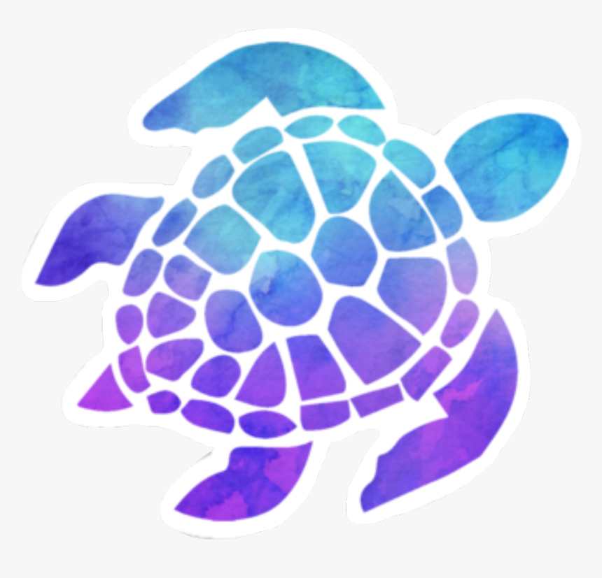 Sea Turtle Clipart Watercolor - Outline Black And White Turtle, HD Png Download, Free Download