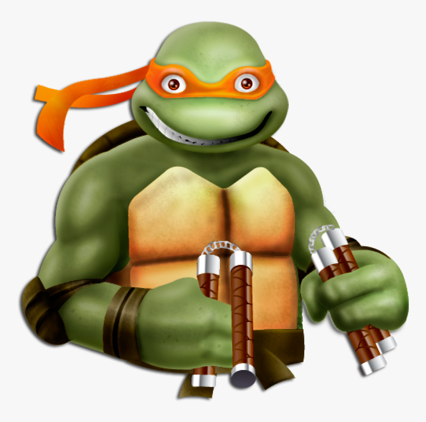 Ninja Turtle Png Image - Teenage Mutant Ninja Turtles Michelangelo, Transparent Png, Free Download