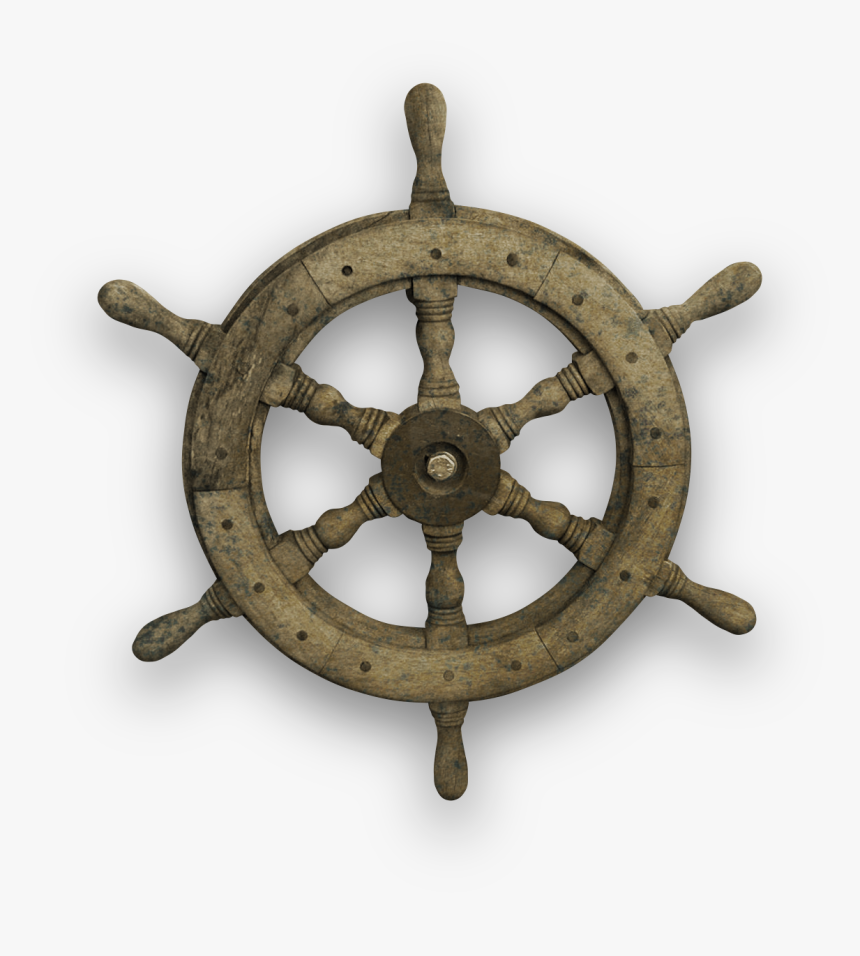 Clip Art Ship S Car Trees - Ship Steering Wheel Transparent Background Old Black, HD Png Download, Free Download