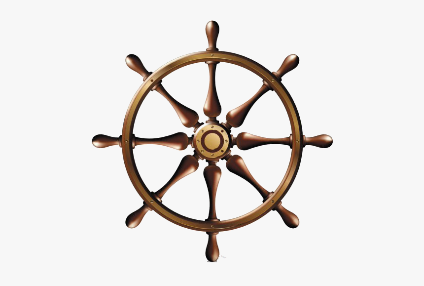 Ships Wheel Helmsman Clip Art - Ship Wheel Transparent Background, HD Png Download, Free Download