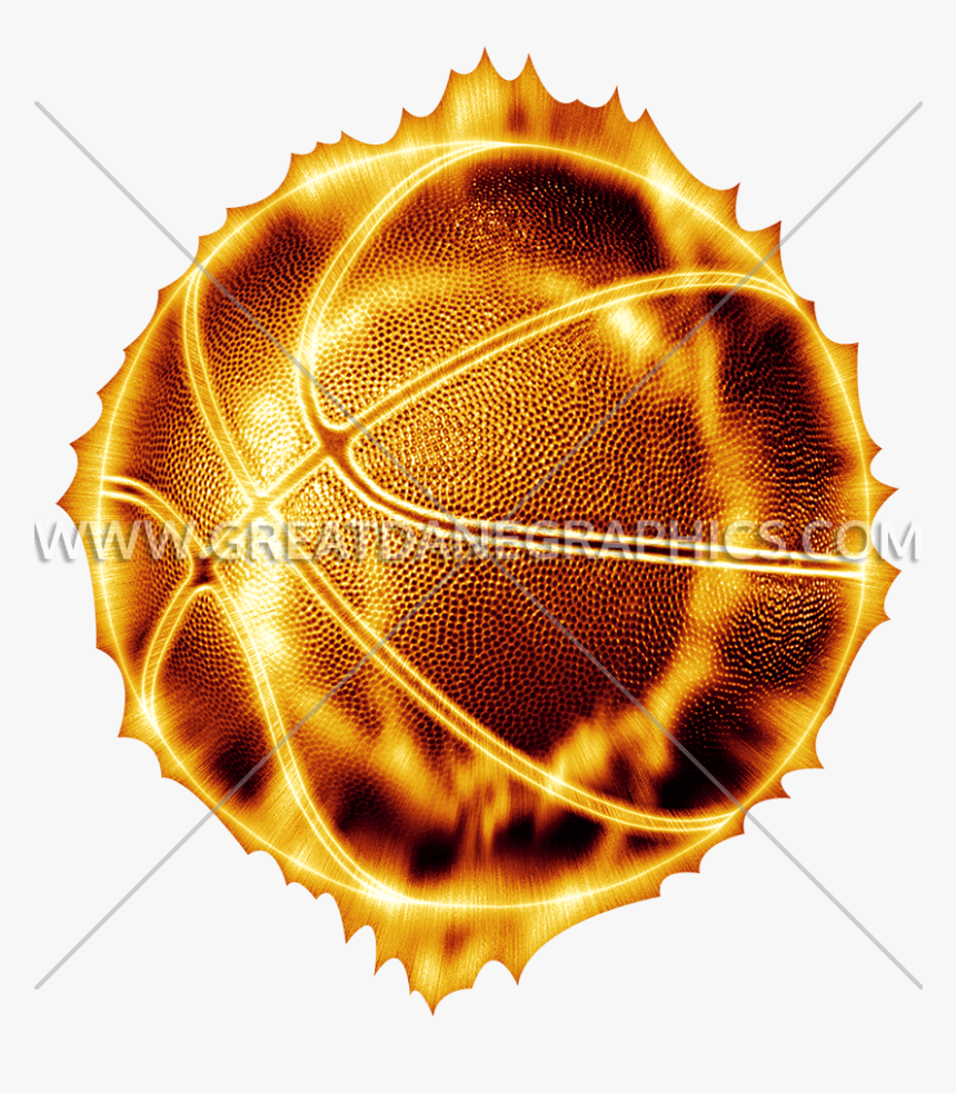 Clipart Fire Basketball - Basketball On Fire Png, Transparent Png, Free Download