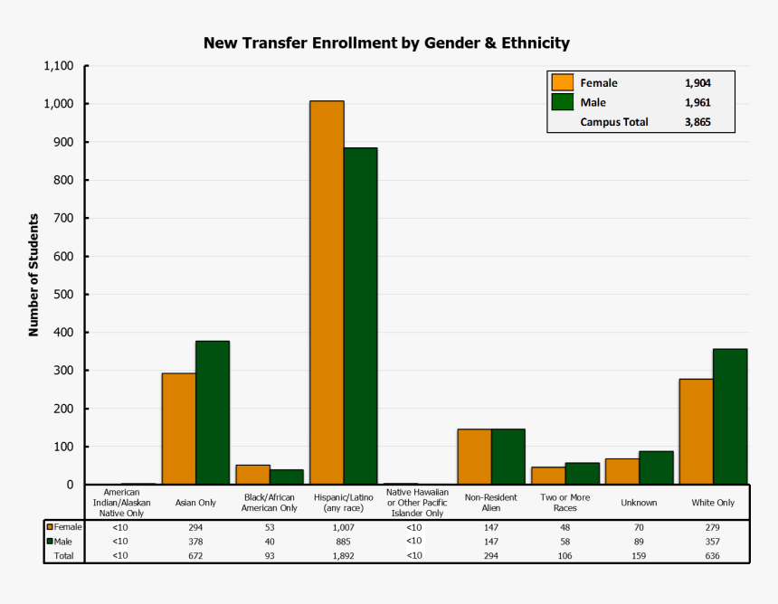 New Transfers By Gender & Ethnicity - Cal Poly Pomona Transfer Acceptance Rate, HD Png Download, Free Download