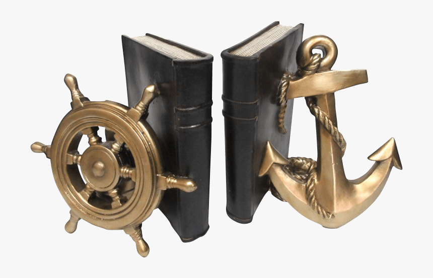 Anchor And Wheel Bookend Set - Bookend, HD Png Download, Free Download