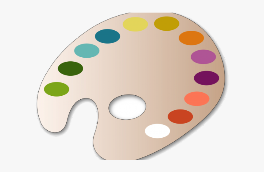 Paint Clipart Color Pallet - Transparent Paint Pallet Clip Art, HD Png Download, Free Download