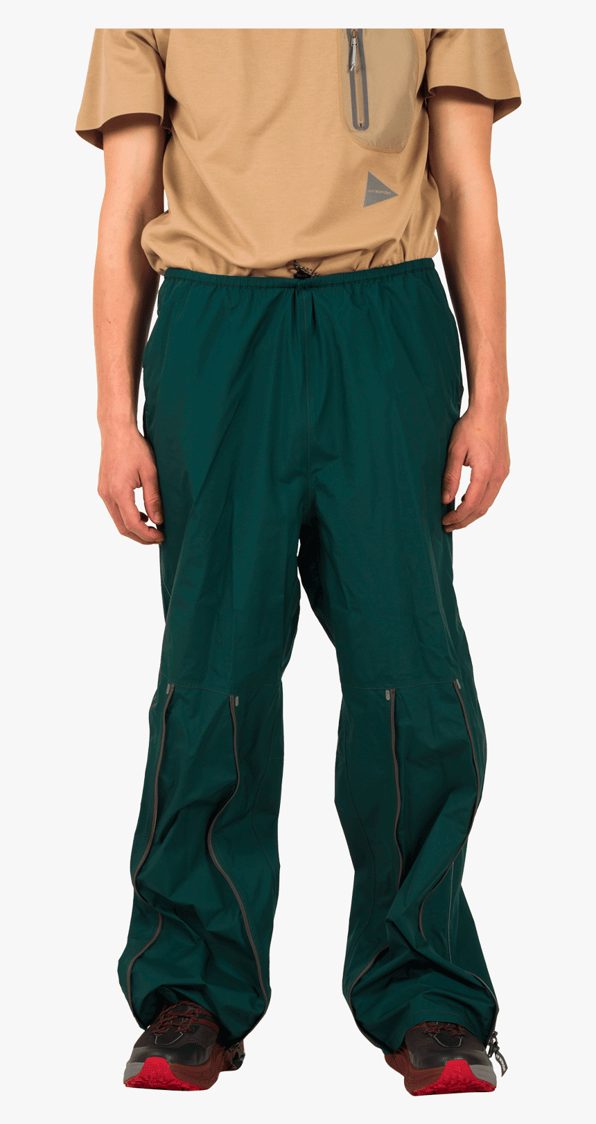 And Wander Trousers 3l Light Rain Pants Green Aw91-ff036 - Pajamas, HD Png Download, Free Download