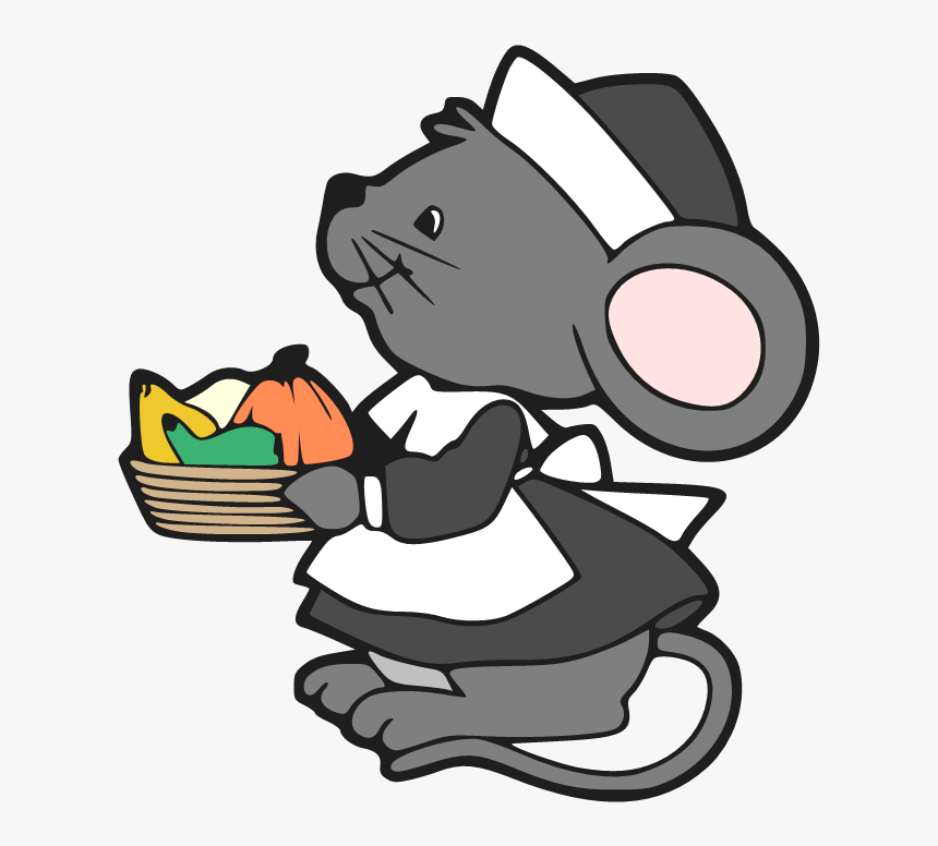 Computer Mouse Cat Png Image High Quality Clipart - Pilgrim Mouse Clipart, Transparent Png, Free Download