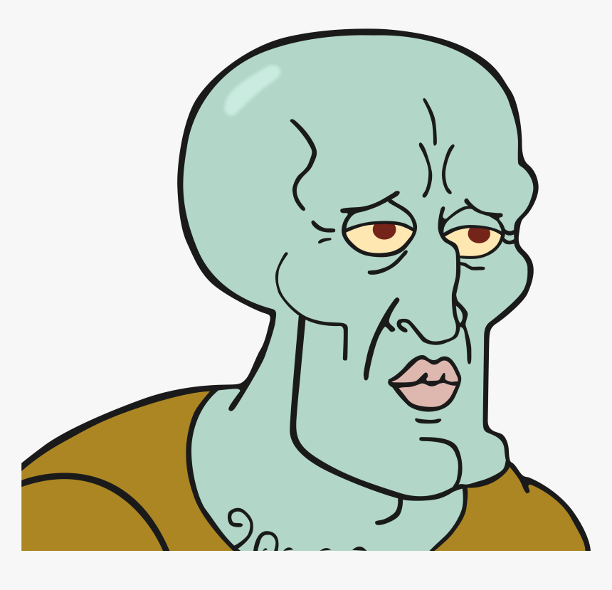 The Resemblance Is Uncanny - Handsome Squidward Png, Transparent Png, Free Download