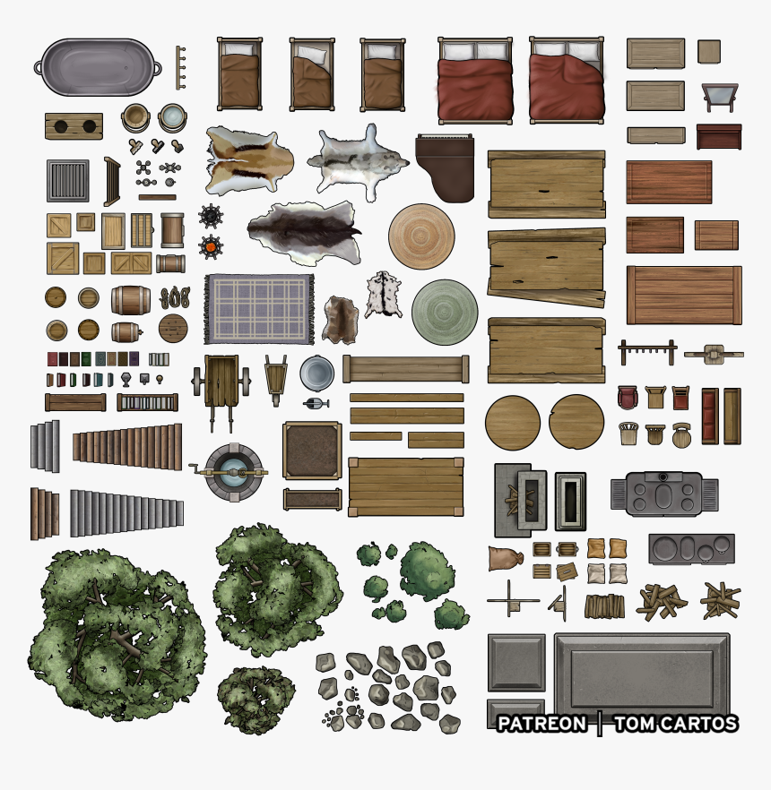 D&d Png Map Assets, Transparent Png, Free Download