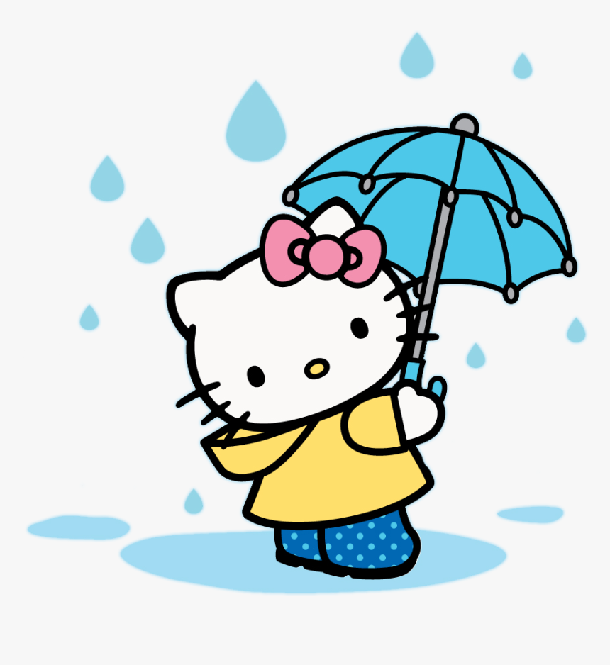 Hello Kitty On A Light Yellow Shirt For Livy - Hello Kitty Blue Png, Transparent Png, Free Download