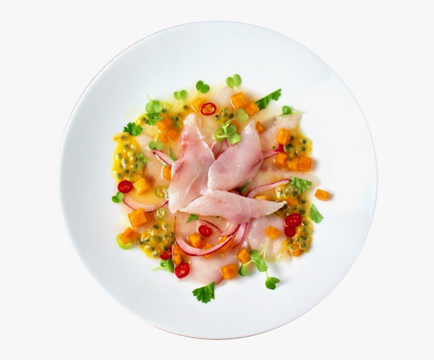 Striped Bass Ceviche Passion Fruit And Persimmon - Olivier Salad, HD Png Download, Free Download