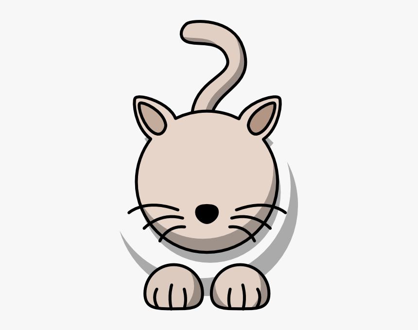 Grey Cat Svg Clip Arts - Cartoon Cat Clipart Free, HD Png Download, Free Download