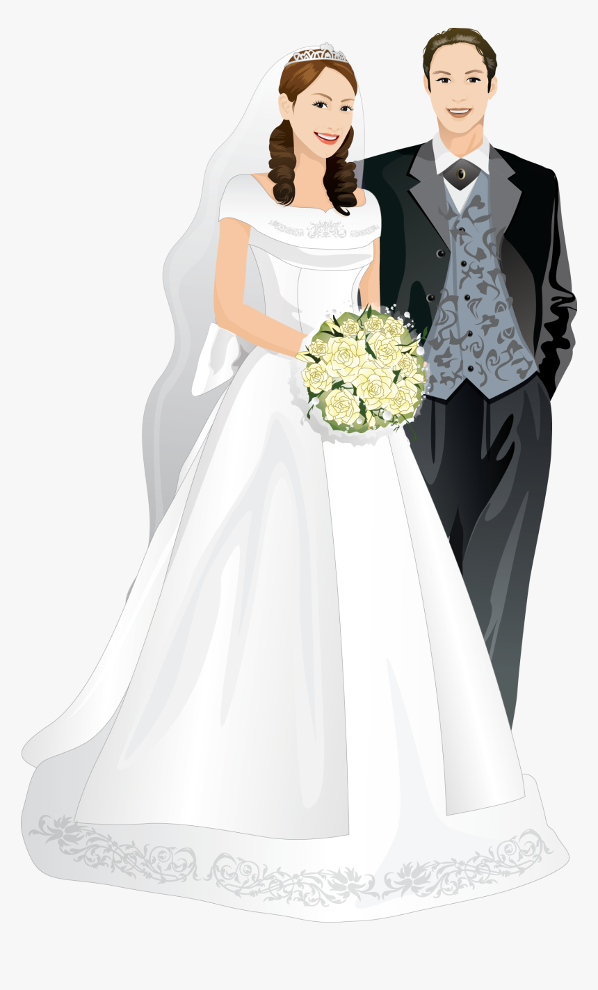 Married Couple Png , Png Download - Wedding Couple Frame Png, Transparent Png, Free Download