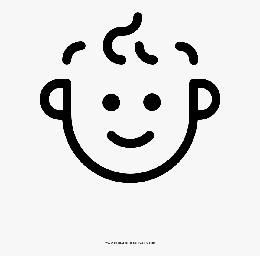 Baby Face Coloring Page, HD Png Download, Free Download