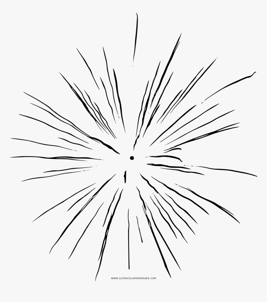 Fogos De Artifício Coloring Page - Fogos De Artificio Desenho Png,  Transparent Png - kindpng