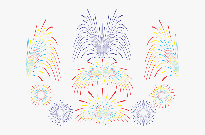 Fireworks Vector Set - Illustration, HD Png Download, Free Download