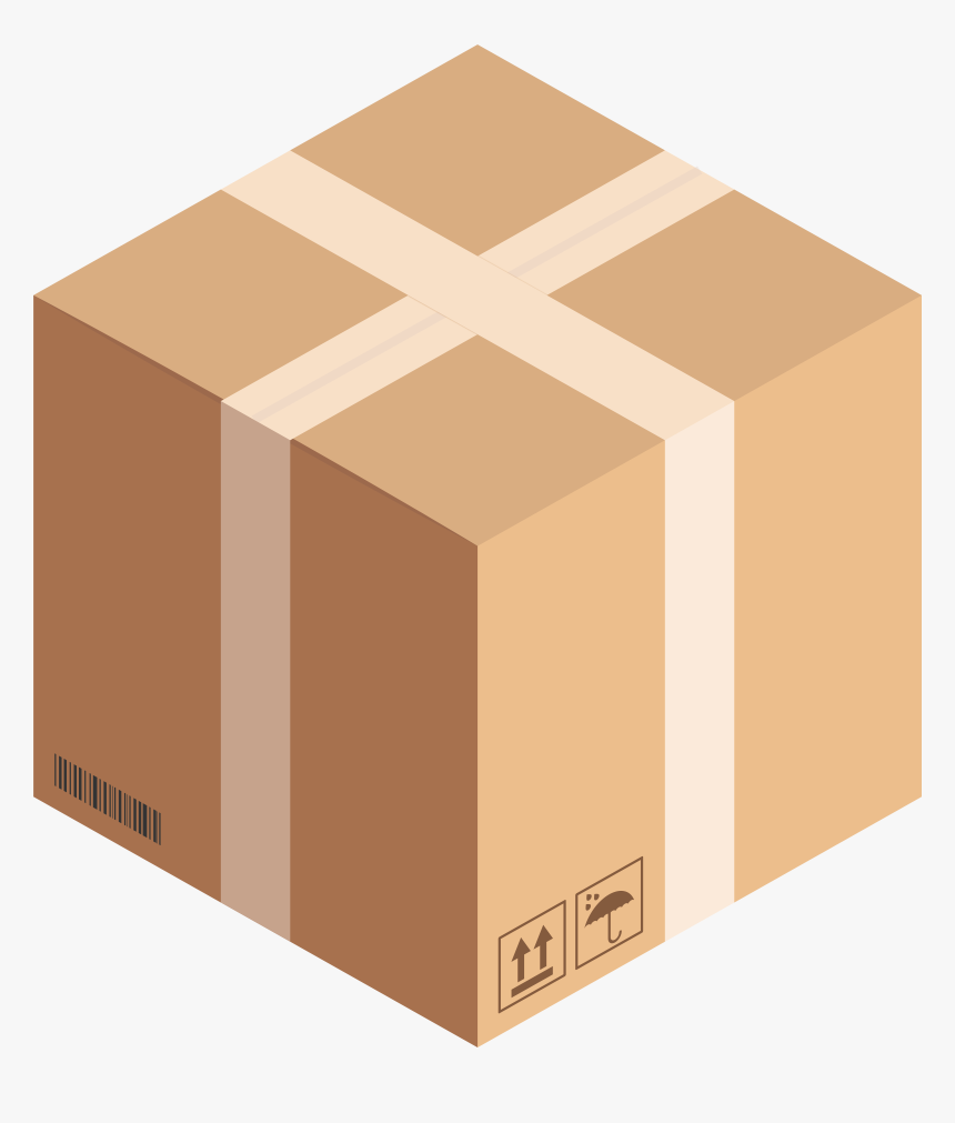 Cube Cardboard Box Png Clip Art, Transparent Png, Free Download