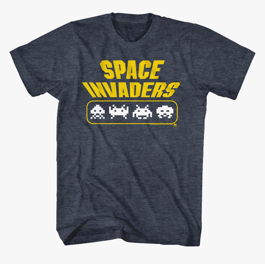 Aliens Space Invaders T-shirt - Active Shirt, HD Png Download, Free Download