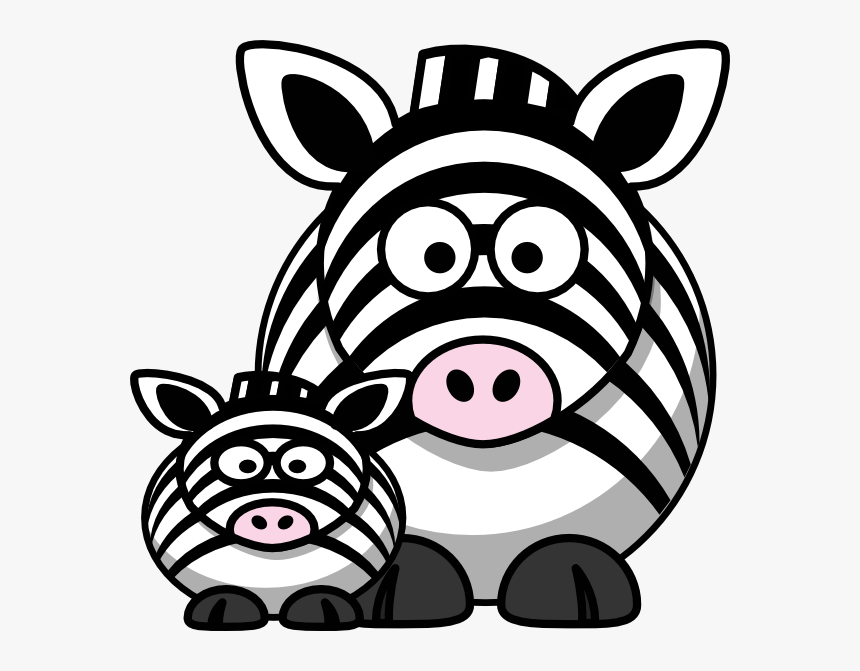 Zebra Mom Clip Art Svg Clip Arts - Cartoon Zebra Clipart Free, HD Png Download, Free Download