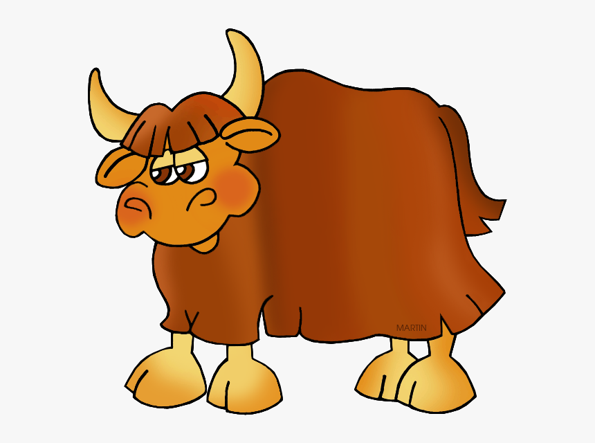 Zebra Clipart Phillip Martin - Yak Clipart Gif, HD Png Download, Free Download