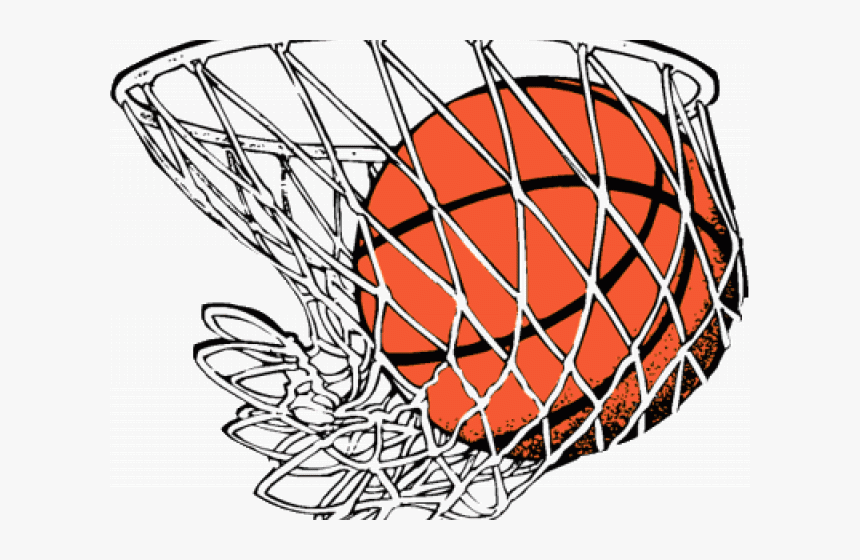 Jpg Royalty Free Stock Basketball Hoop Swoosh Clipart - Basketball Ball, HD Png Download, Free Download