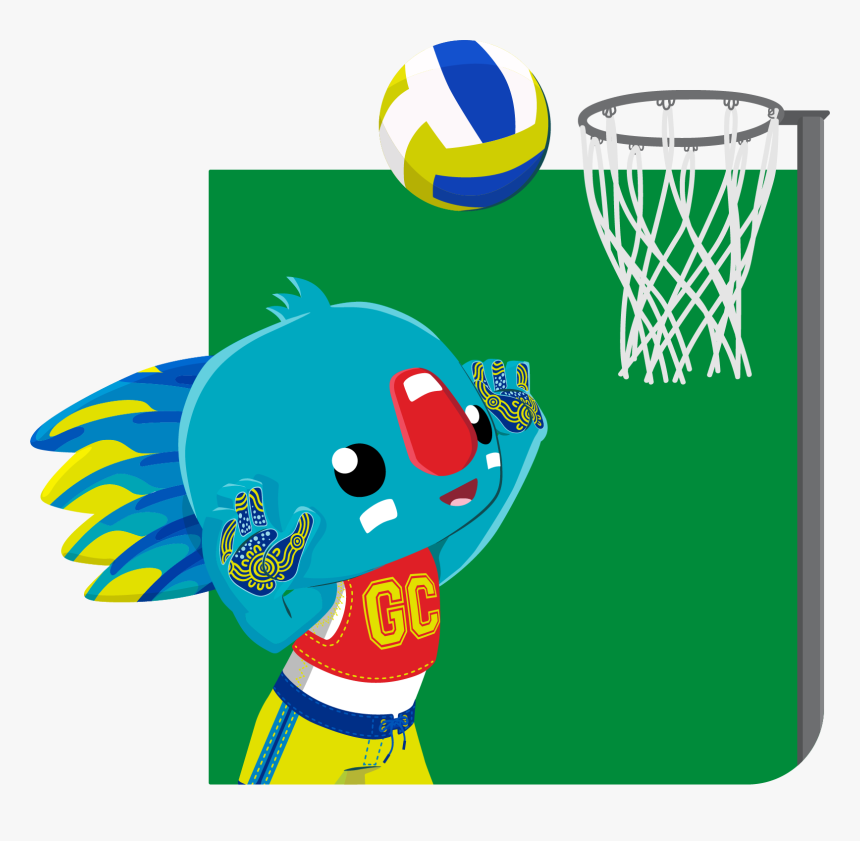 Transparent Basketball Hoop Clipart Png - Netball Cartoon, Png Download, Free Download