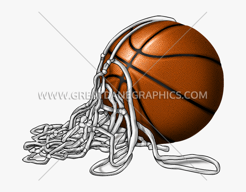 Basketball Clipart Cut - Cut Basketball Net Clipart, HD Png Download, Free Download