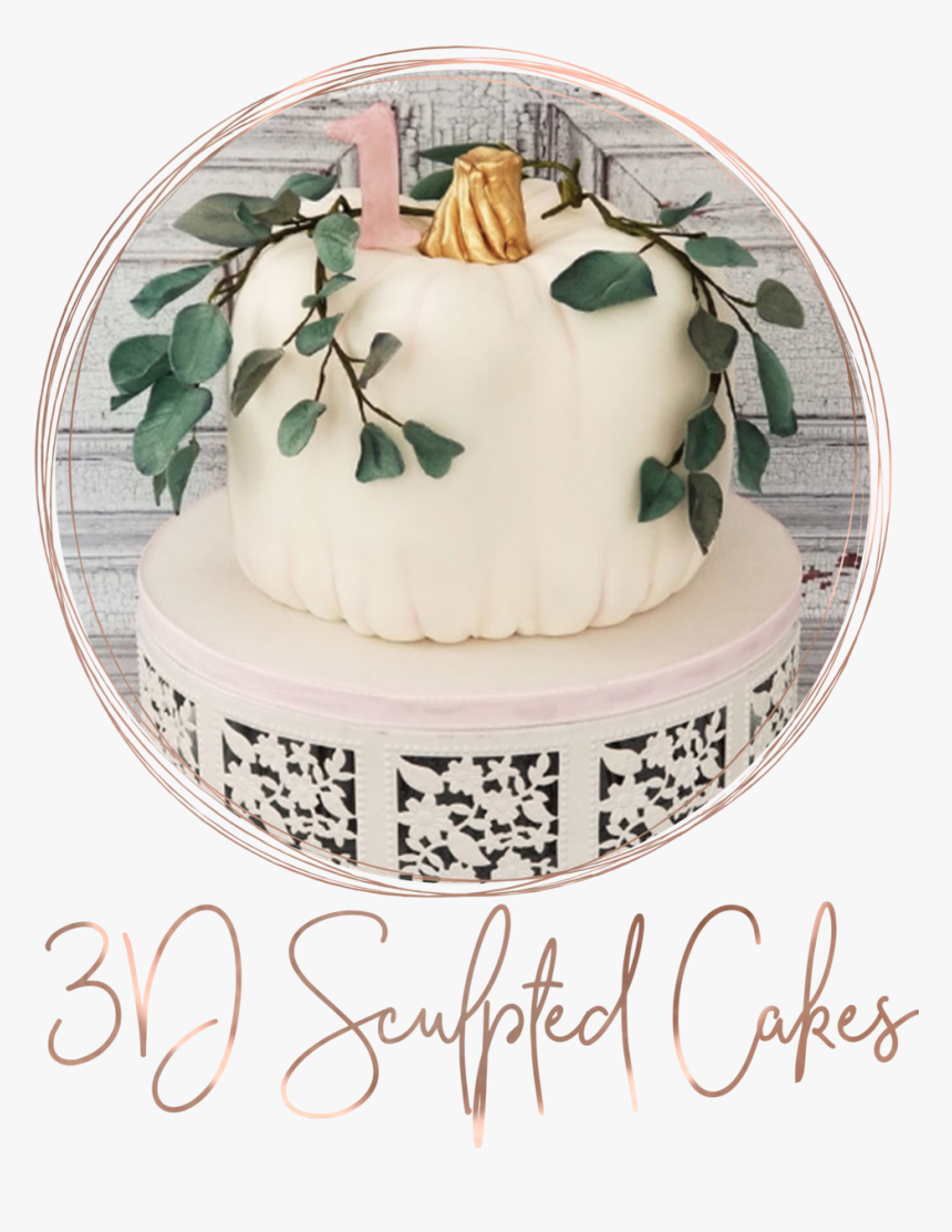 Transparent Wedding Cake Clipart Png - White Pumpkin First Birthday Cake, Png Download, Free Download