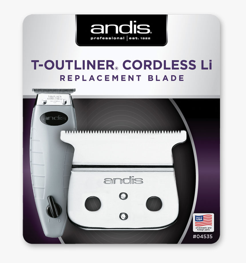 Andis T Outliner Cordless Blade, HD Png Download, Free Download
