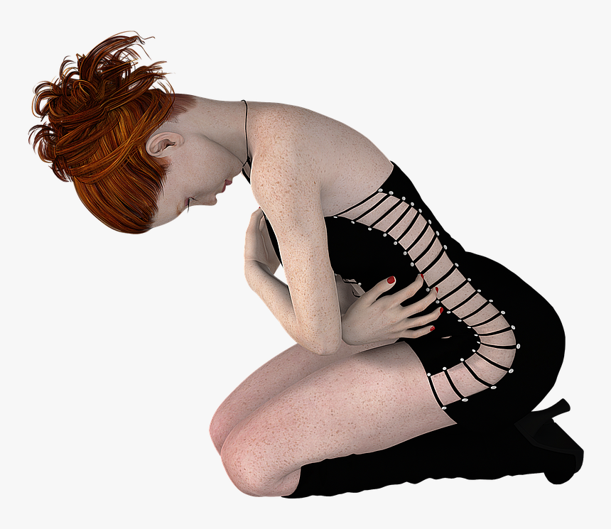 Woman Kneeling Png, Transparent Png, Free Download