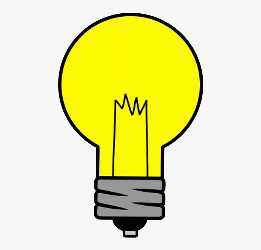 Incandescent Light Bulb Cartoon Drawing Clip Art - Cartoon Light Bulb Drawing, HD Png Download, Free Download