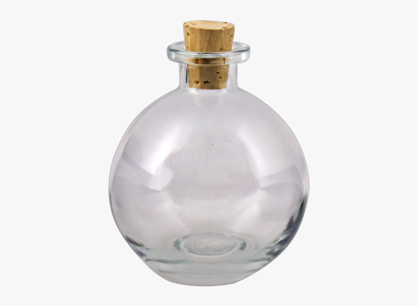 Round Bottle Corked - Round Glass Bottle Png, Transparent Png, Free Download