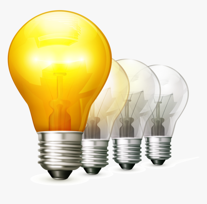 Lightbulbs - Lit Up Png, Transparent Png, Free Download