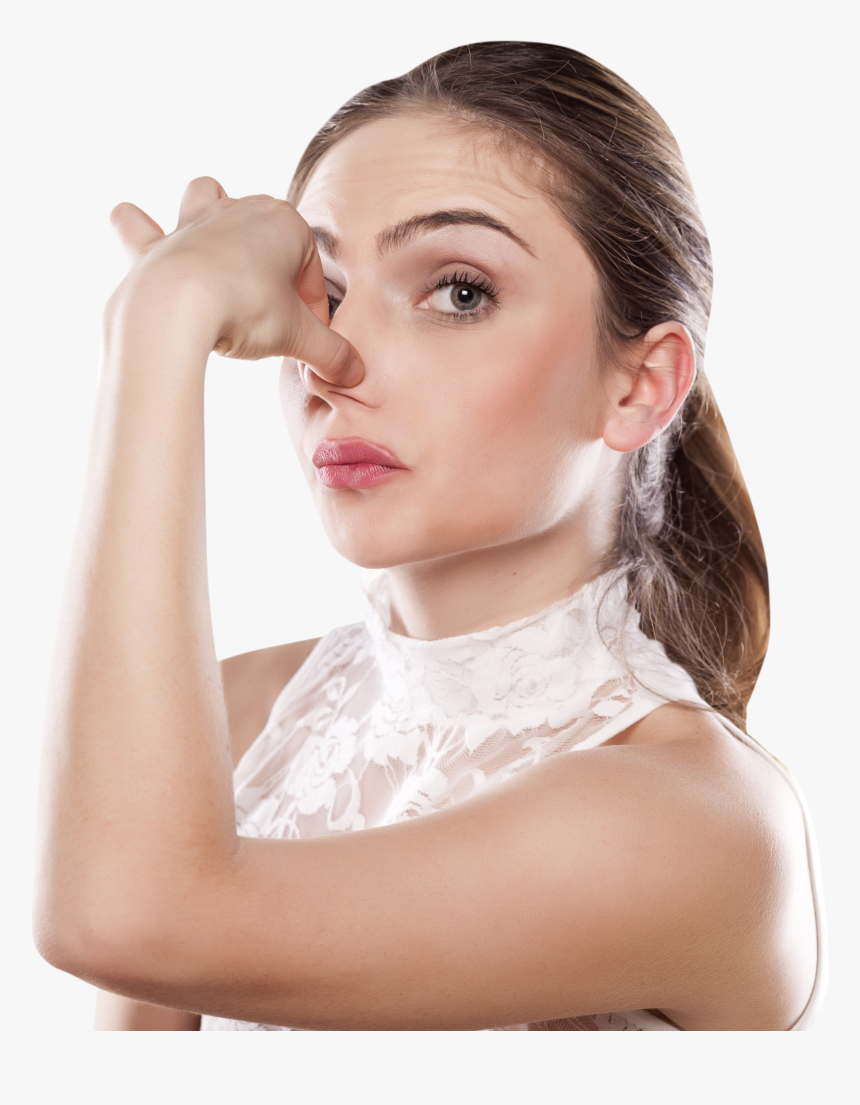 Women Holding Their Nose Png, Transparent Png, Free Download